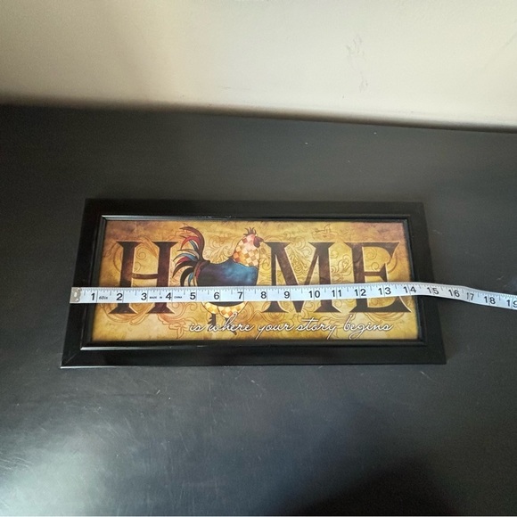 $5 ADD ON Fall Themed Rooster ‘Home: Where Your Story Begins’ Wall Hanging - Picture 5 of 6